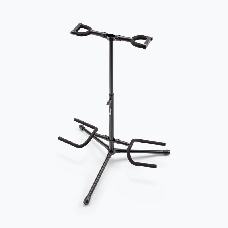 Alt View 8. On Stage Stands - On-Stage GS7221BD Deluxe Folding Double Guitar Stand,Black - Black.