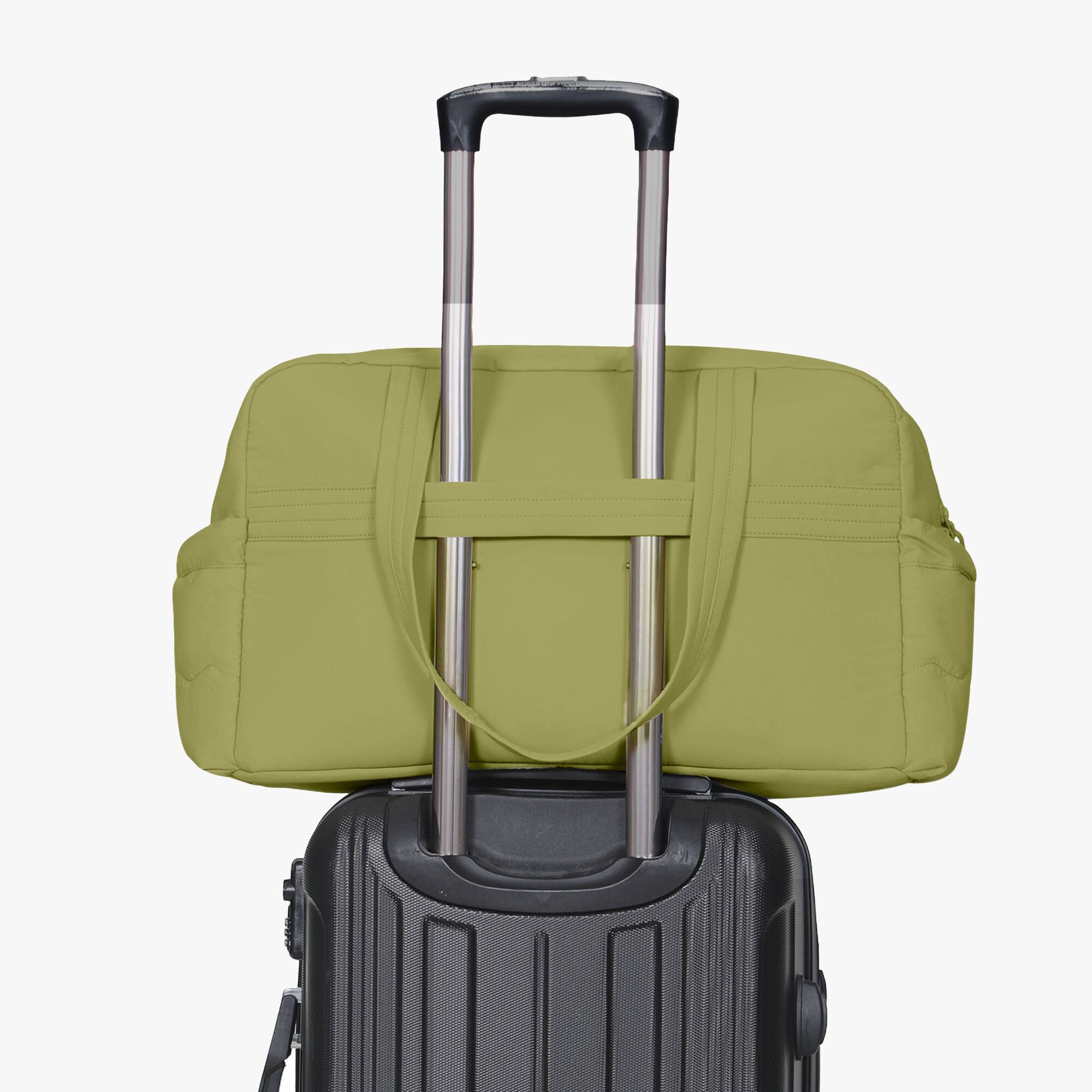 Left. Hynes Eagle - Everyday Weekender Travel Duffel - Olive Green.