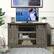 Alt View 15. Costway - Sliding Barn TV Stand Console Table for TV's Up to 60'' Entertainment Center Grey - Gray.