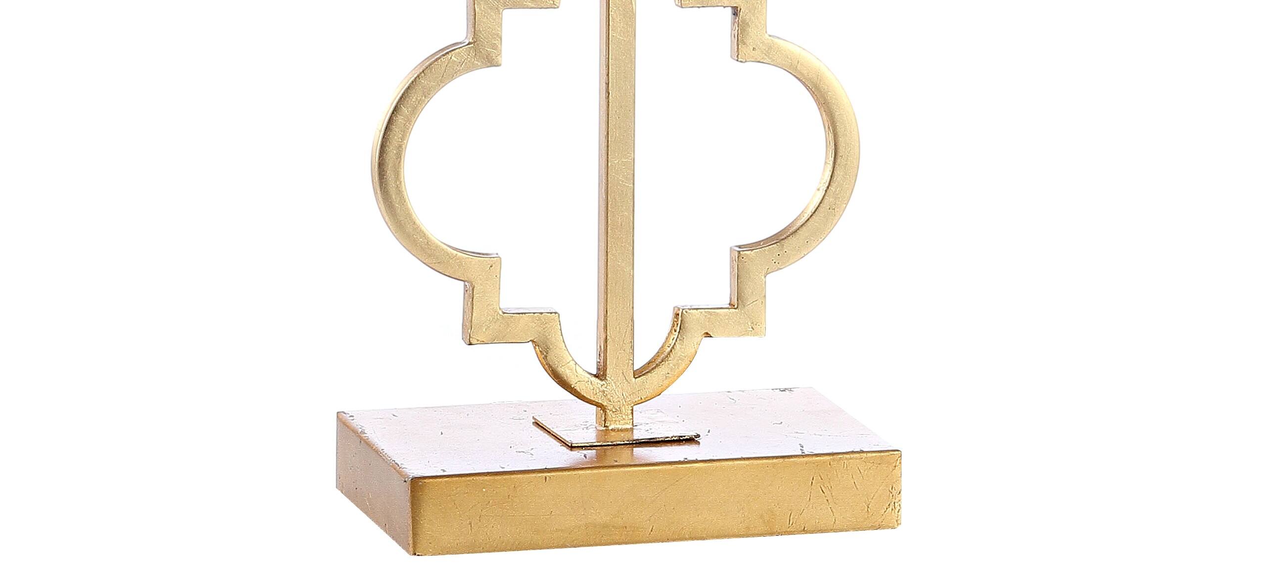 Alt View 7. Jonathan Y - Selina 32" Iron Ogee Trellis Modern LED USB Table Lamp, Gold Painting - Gold Painting.