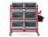 Alt View 3. RubberMaid - Rubbermaid 3-Shelf Metal Tote Picking Cart - Red.
