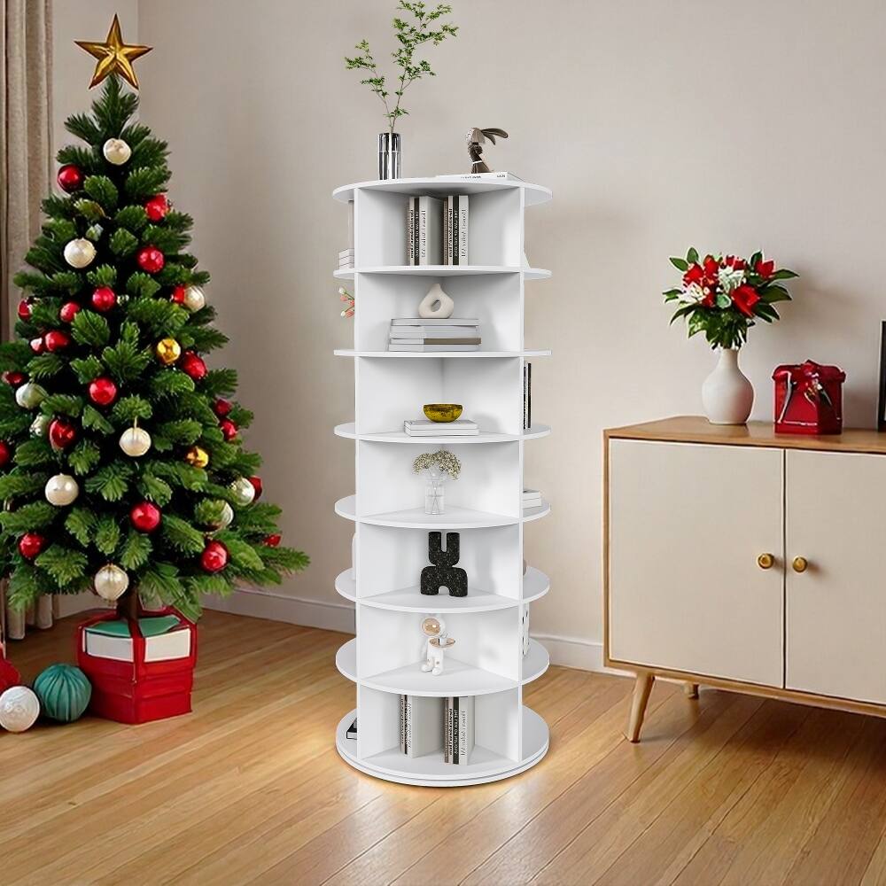 Loheer 7 Tier Rotating Shoe Rack Tower, 360 Degree Revolving Shoe ...