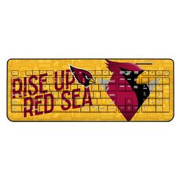 Keyscaper - Arizona Cardinals 2024 Illustrated Limited Edition Wireless Keyboard - Black