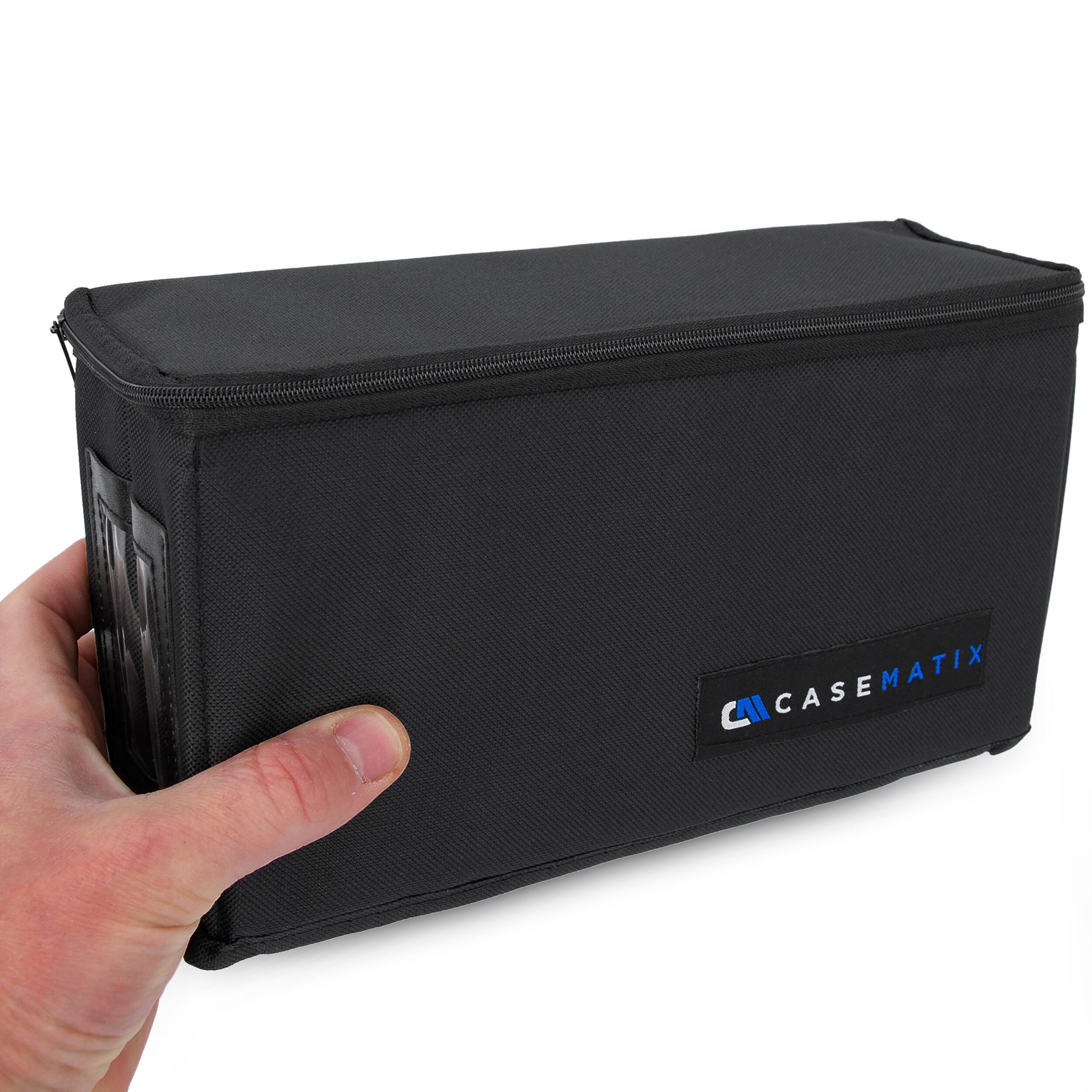 Alt View 4. CASEMATIX - Light Duty Graded Card Case for 30 BGS PSA Graded Sports Trading Cards, Collapsible Graded Slab Trading Card Box.