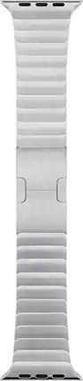 Front. Apple - Apple Watch Band - Link Bracelet (38mm) - Silver - Silver.