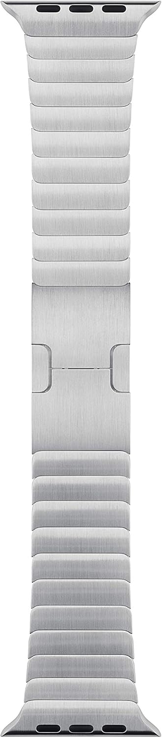 Front. Apple - Apple Watch Band - Link Bracelet (38mm) - Silver - Silver.
