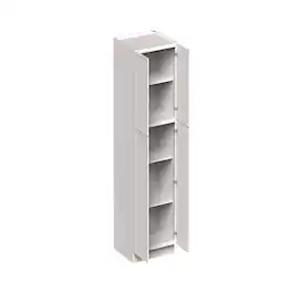 Boyel Living - 30-in W x 84-in H x 27-in D Slim Shaker RTA Kitchen Pantry Tall Cabinet with Soft-Close - Snow White