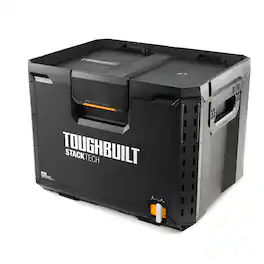 ToughBuilt - StackTech XL Tool box Organizer with Lock and Removable Tray - Black