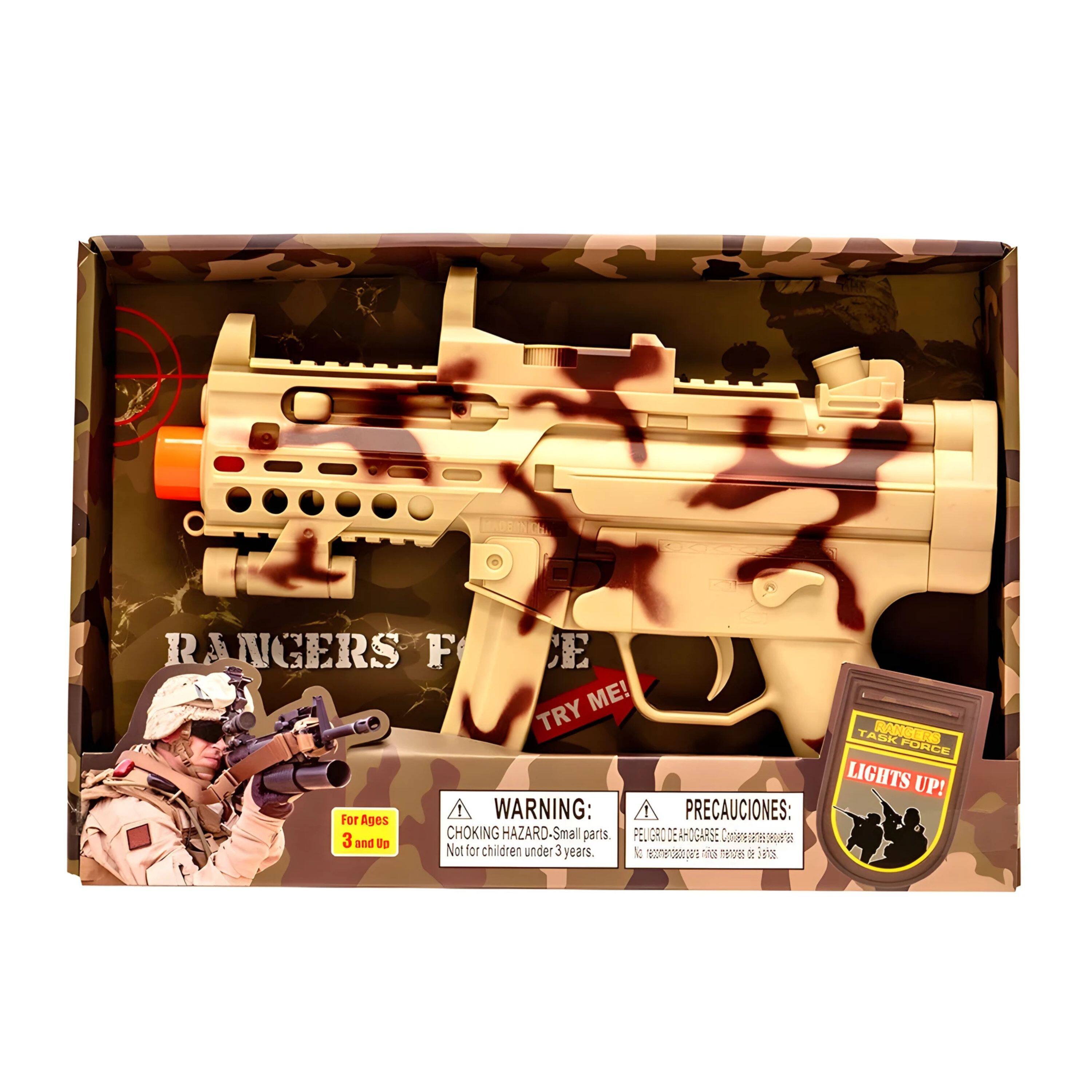 RANGERS FORCE  
TRY ME!  

WARNING: CHOKING HAZARD - Small parts. Not for children under 3 years.  

PRECAUCIONES: PELIGRO DE AHOGARSE - Con partes pequeñas. No es adecuado para niños menores de 3 años.  

For Ages 3 and Up  

TASK FORCE  
LIGHTS UP!
