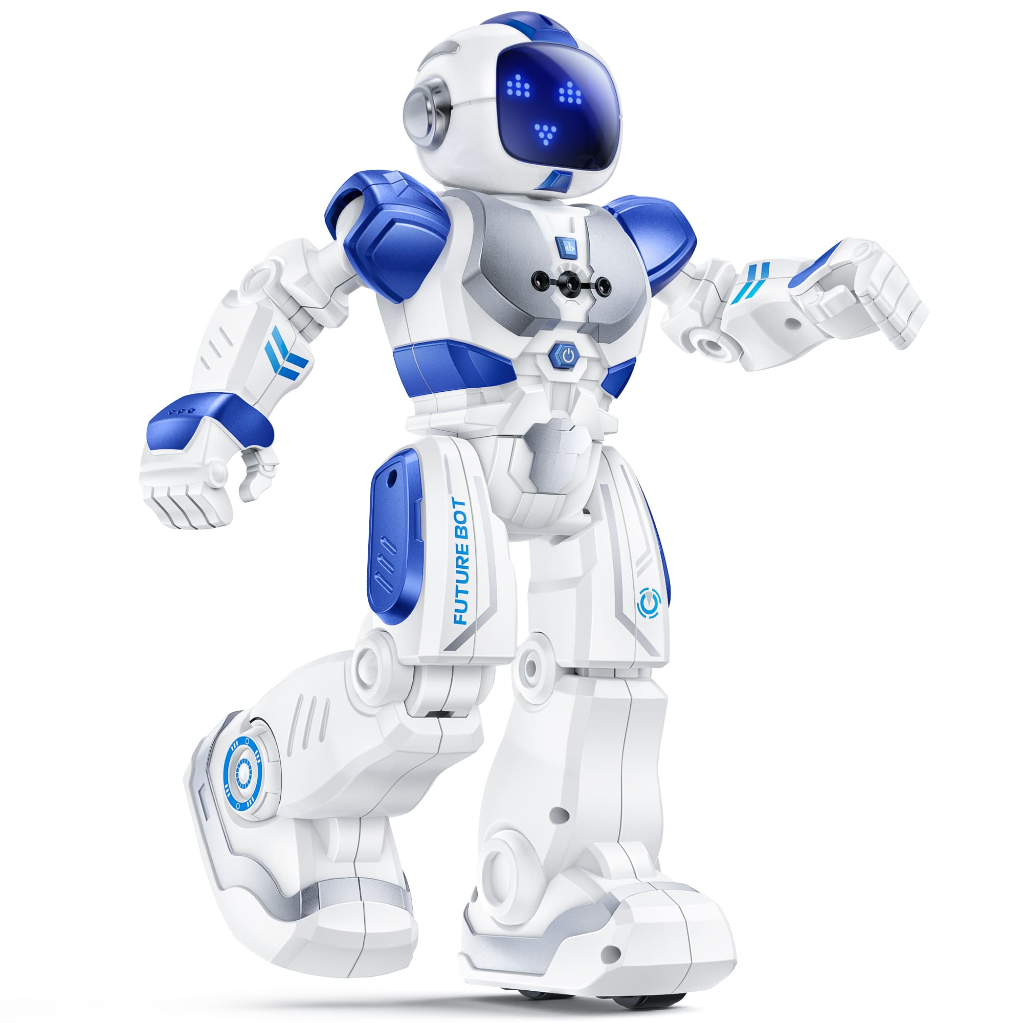 Ruko - 6088 Programmable Robot with Gesture Cotrol, Rechargeable Robots Toys for Boys and Girls, Gift for Kids 3–6 - Blue