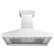 Angle. ZLINE - ZLINE 48 in. Wooden Wall Mount Range Hood (KBWW-48) - Smooth Bright White Finish.