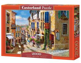 Castorland - 2000 Piece Jigsaw Puzzles, Saint Emilion, France, Puzzle of France, village, Adult Puzzles, C-200740-2 - Red