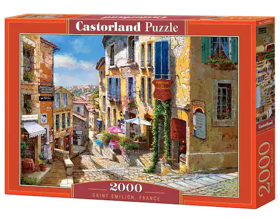 Castorland Puzzle, 2000, Saint Emilion, France, Castorland, FABRIQUE DE MACARONS, LE TERTRA, CENA GUACE, CMU, No. C-200746-2