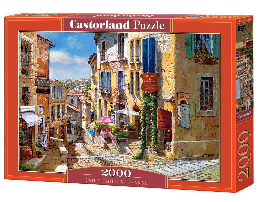 Castorland Puzzle, 2000, Saint Emilion, France, Castorland, FABRIQUE DE MACARONS, LE TERTRA, CENA GUACE, CMU, No. C-200746-2