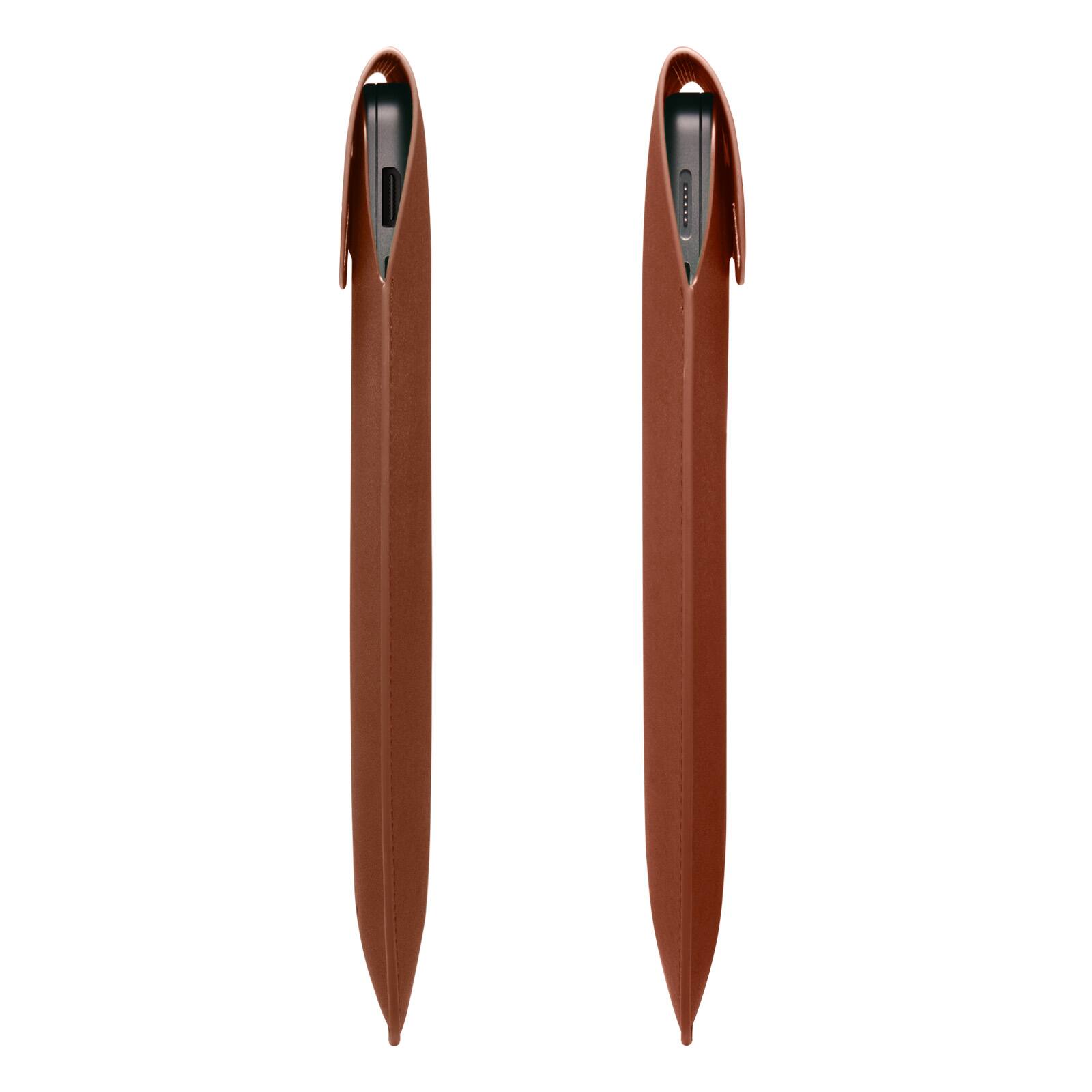 Back. Spigen - Spigen Valentinus Protective Laptop Sleeve for 14-inch Laptop - Classic Brown.