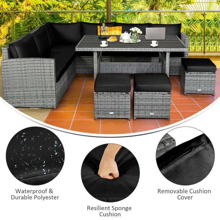 Waterproof & Durable Polyester  
Resilient Sponge Cushion  
Removable Cushion Cover