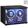 VEVOR - Watch Winder, Dual Watch Winder for Men's and Women's Automatic Watch, with 2 Super Quiet Japanese Mabuchi Motors - Black