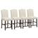 Alt View 4. Gymax - Gymax Set of 4 Fabric Barstools Nail Head Trim Counter Height Dining Side Chairs Beige - Beige.