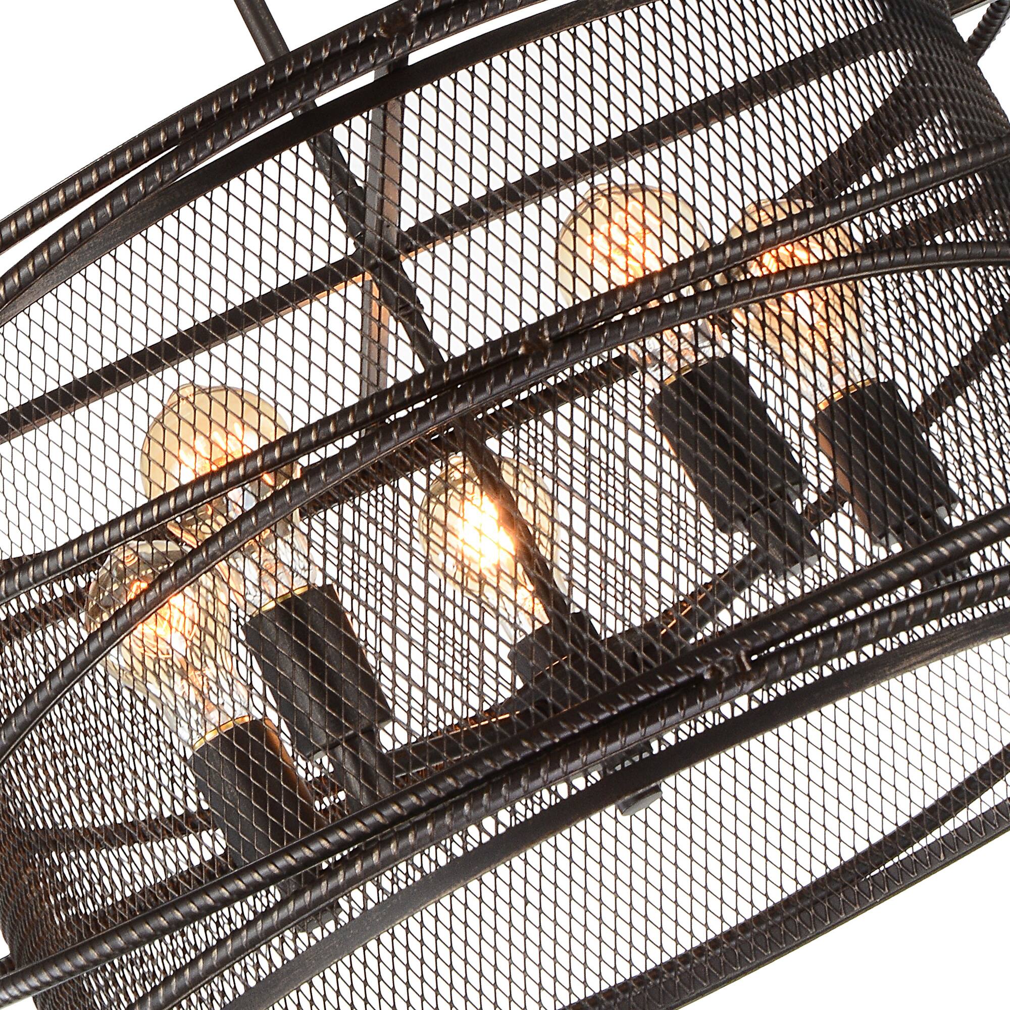 Alt View 1. CWI Lighting - Darya 5 Light Up Pendant With Brown Finish - Brown.