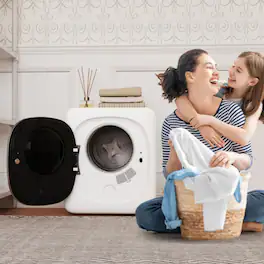 800W Portable Clothes Dryer 1.5 cu.ft with LED Touch Panel - Stainless Steel Tub