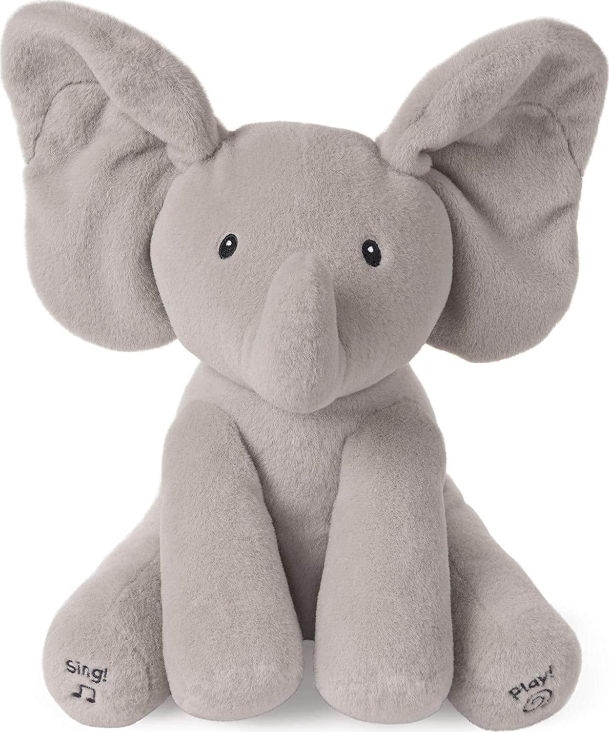 Gund - Flappy Animated Elephant 12 Inch Plush - Gray