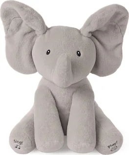 Gund - Flappy Animated Elephant 12 Inch Plush - Gray