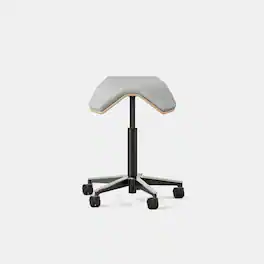 Branch Furniture - Saddle Chair Plus - Dove / Wood