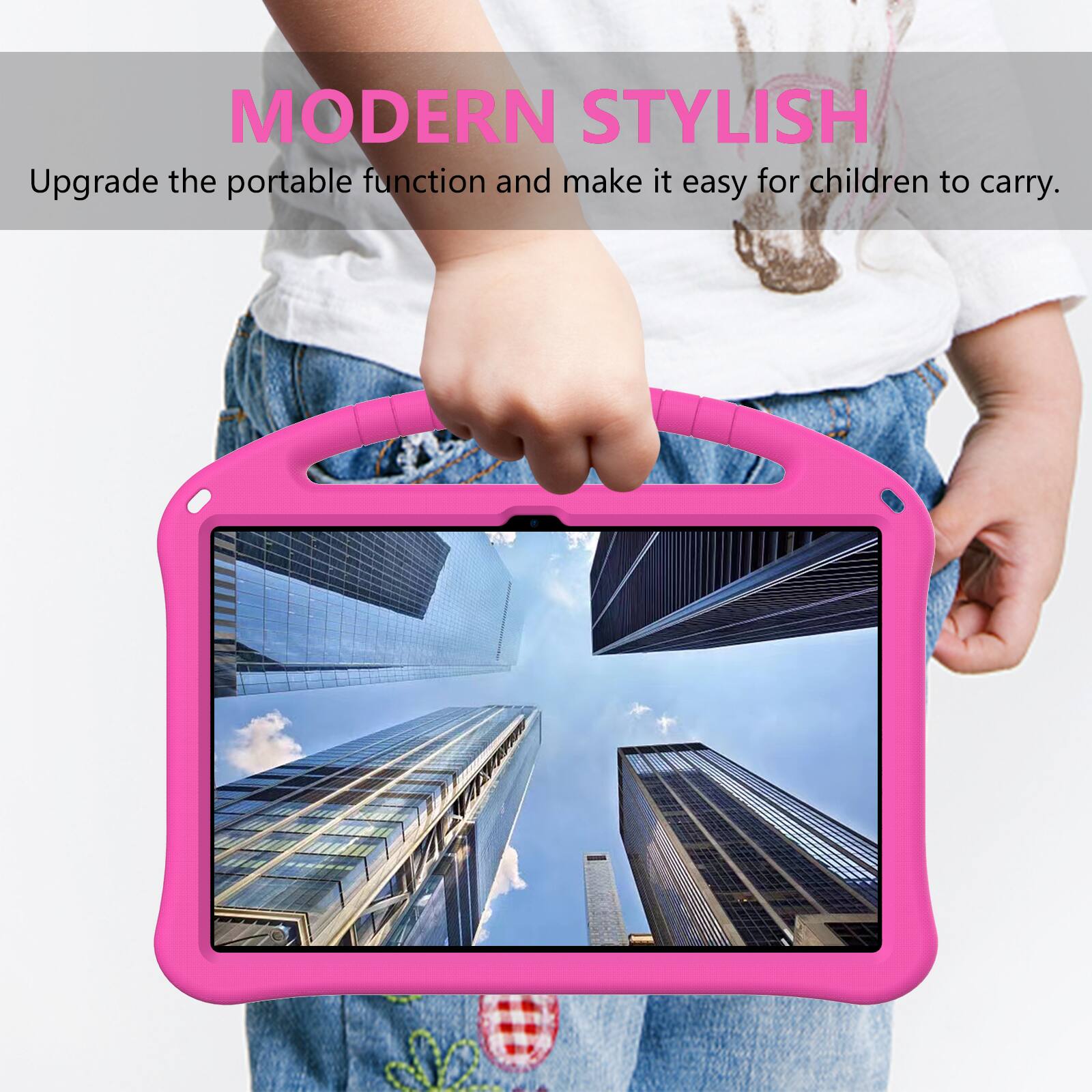 MODERN STYLISH  
Upgrade the portable function and make it easy for children to carry.