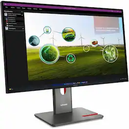 Lenovo - ThinkVision P27Q-40 27" Class WQHD LED Monitor - 16:9 - 27" Viewable - In-plane Switching (IPS) - Eclipse Black
