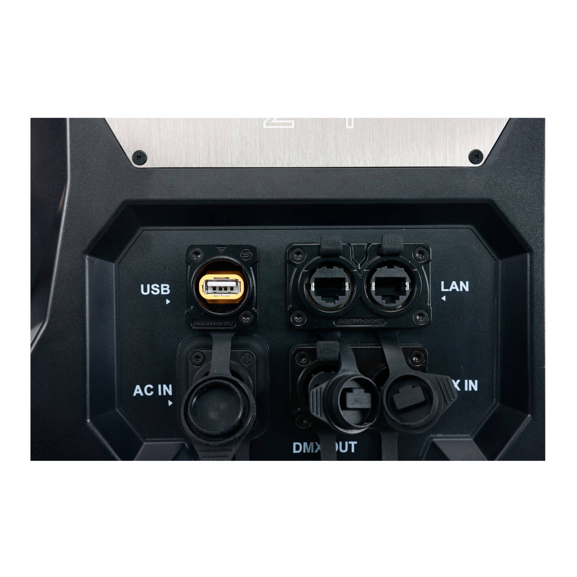 30SS AUSE USB 1 LAN IGR G H AC IN y IN DMX UT