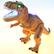 Alt View 2. JuzToys - Remote Control Dinosaur Toy, Walking T-Rex with Light & Sound Effects, RC Dino Toy for Kids – Brown - Brown.