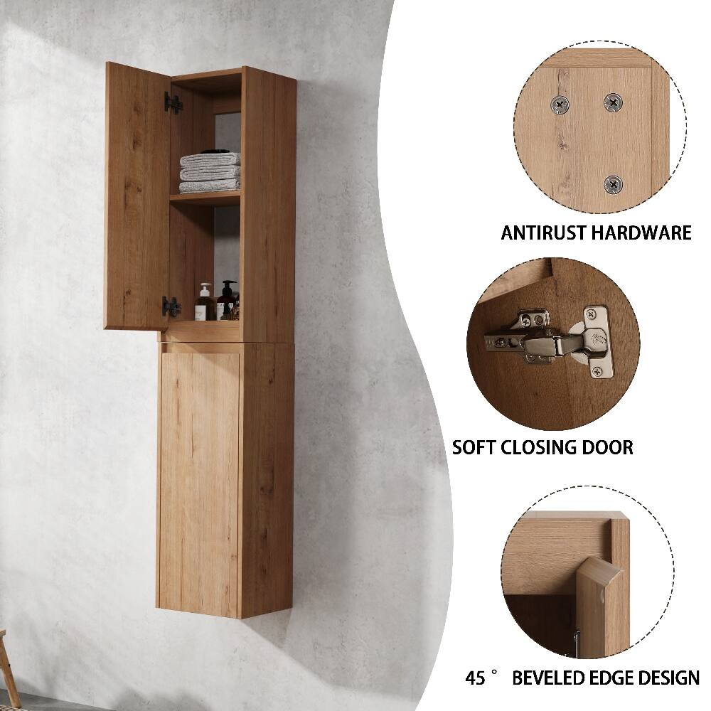 ANTIRUST HARDWARE  
SOFT CLOSING DOOR  
45° BEVELED EDGE DESIGN