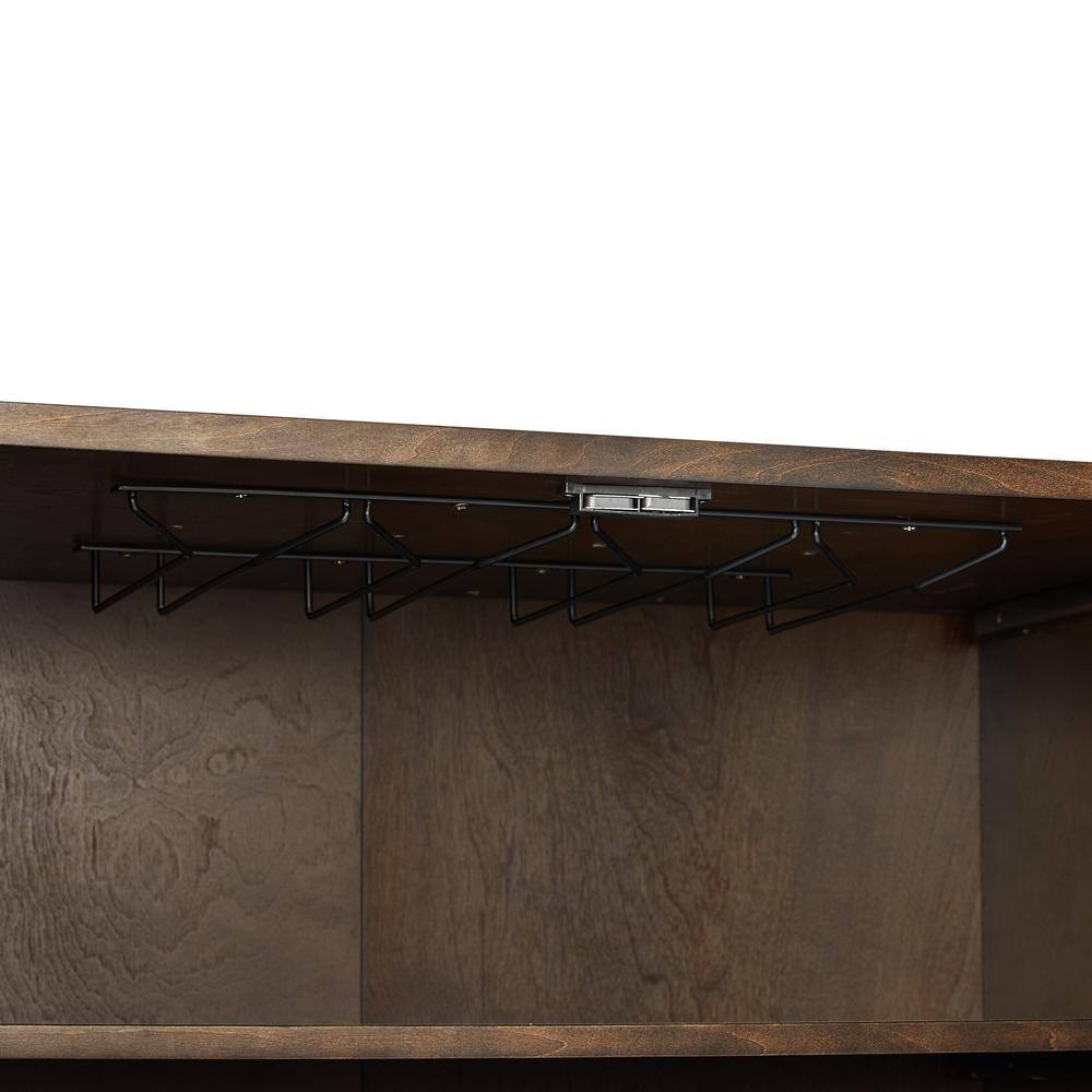 Alt View 2. Crosley Furniture - Blair Bar Cabinet - Dark Brown.