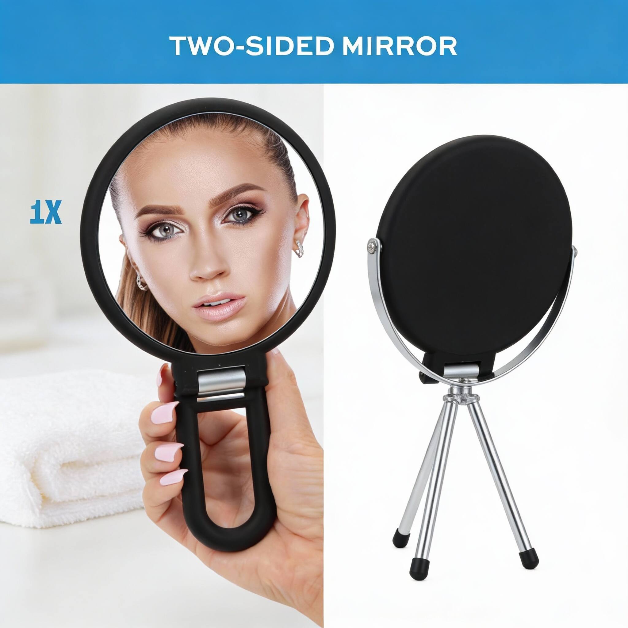 TWO-SIDED MIRROR

1X