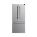 Forno Appliances - 34 in. Wide Gallipoli 17.5 Cu. Ft. Freestanding French Door Refrigerator with High-Efficiency LED lighting - Stainless Steel