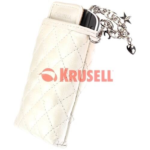 Front Standard. Krusell - Universal Carrying Case for Smartphone, Cellular Phone, - Gold, White.