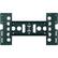 Front Standard. AVF - Eco-Mount Wall Mount for Flat Panel Display - Black.