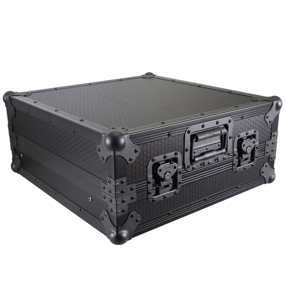 Alt View 3. ProX - ProX XS-19MIXLT ATA-300 Style 10U Top Mount 19" Slanted Rackmount Mixer Case, Black on Black.