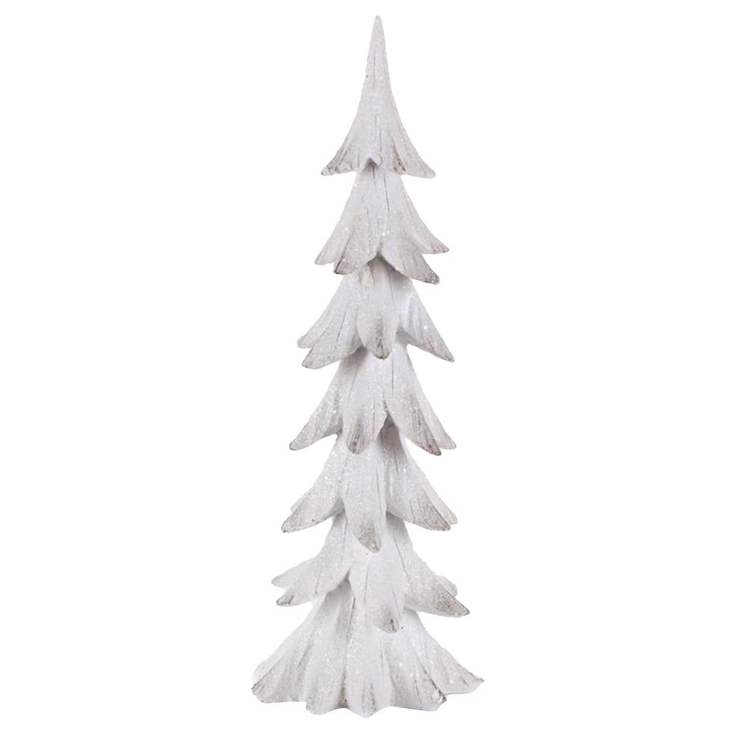 Front. The Gerson Companies - Gerson White Holiday Christmas Tree Table Decor 23.82 in. (Case of 4) - White.