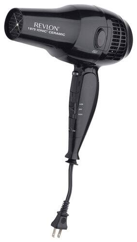 Front Standard. Revlon - Style and Go Dryer - Black.
