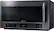 Left. Samsung - 2.1 Cu. Ft. Over-the-Range Microwave with Multi-Sensor Cooking - Black stainless steel.