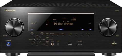 Pioneer - 850W 9.2-Ch. Network-Ready 4K Ultra HD and 3D Pass-Through A/V Home Theater Receiver - Black-Front_Standard 