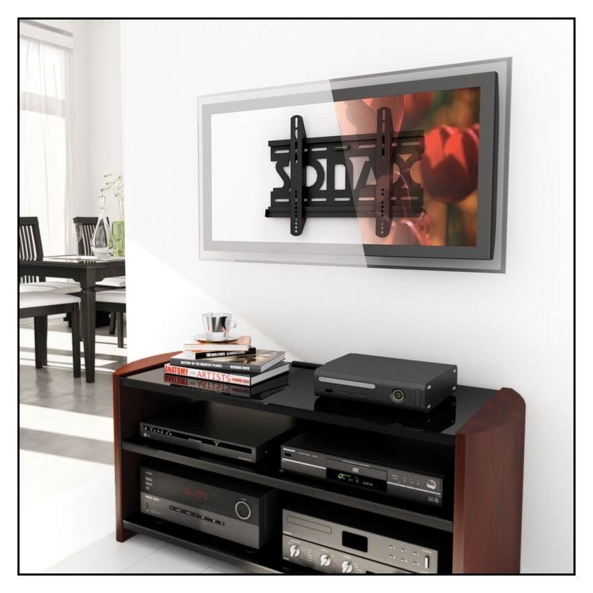 Alt View 11. Sonax - Tilting TV Wall Mount for Most 28" - 50" Flat-Panel TVs - Black.