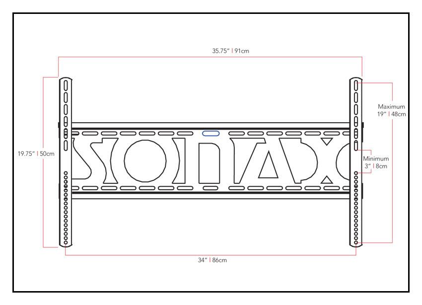 Alt View 12. Sonax - Tilting TV Wall Mount for Most 32" - 90" Flat-Panel TVs - Black.