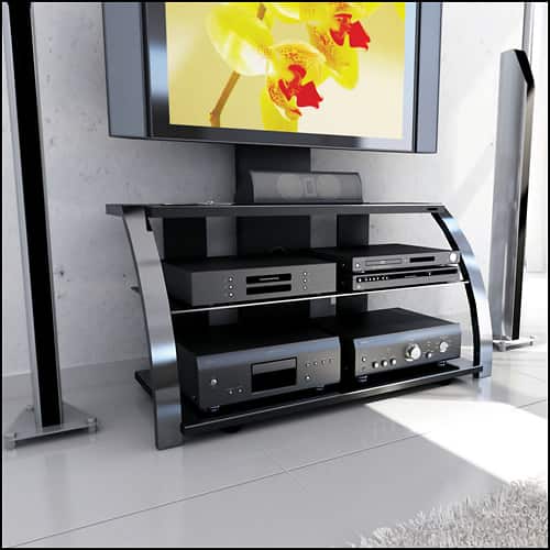 Best Buy Sonax TV Stand for TVs Up to 55" Gunmetal ML1454