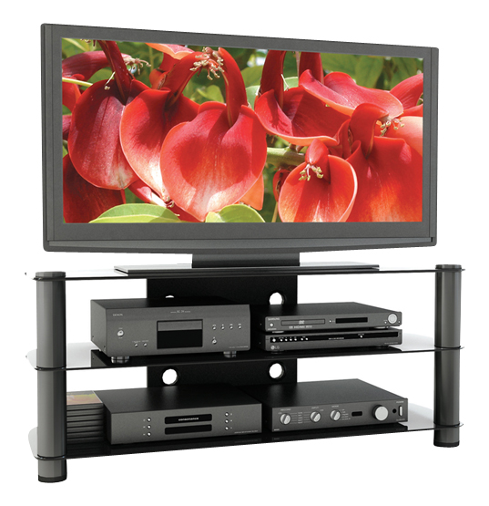 Sonax - TV Stand for TVs Up to 58" - Black