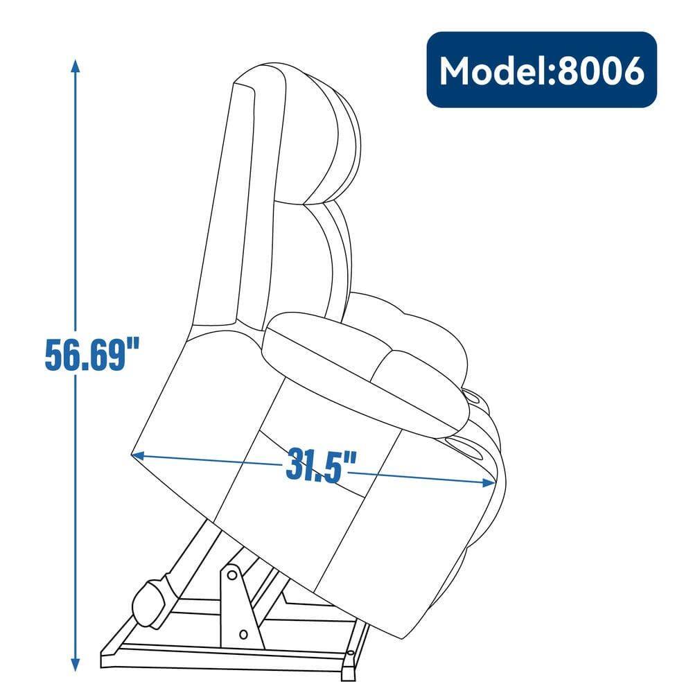 Model: 8006  
56.69"  
31.5"