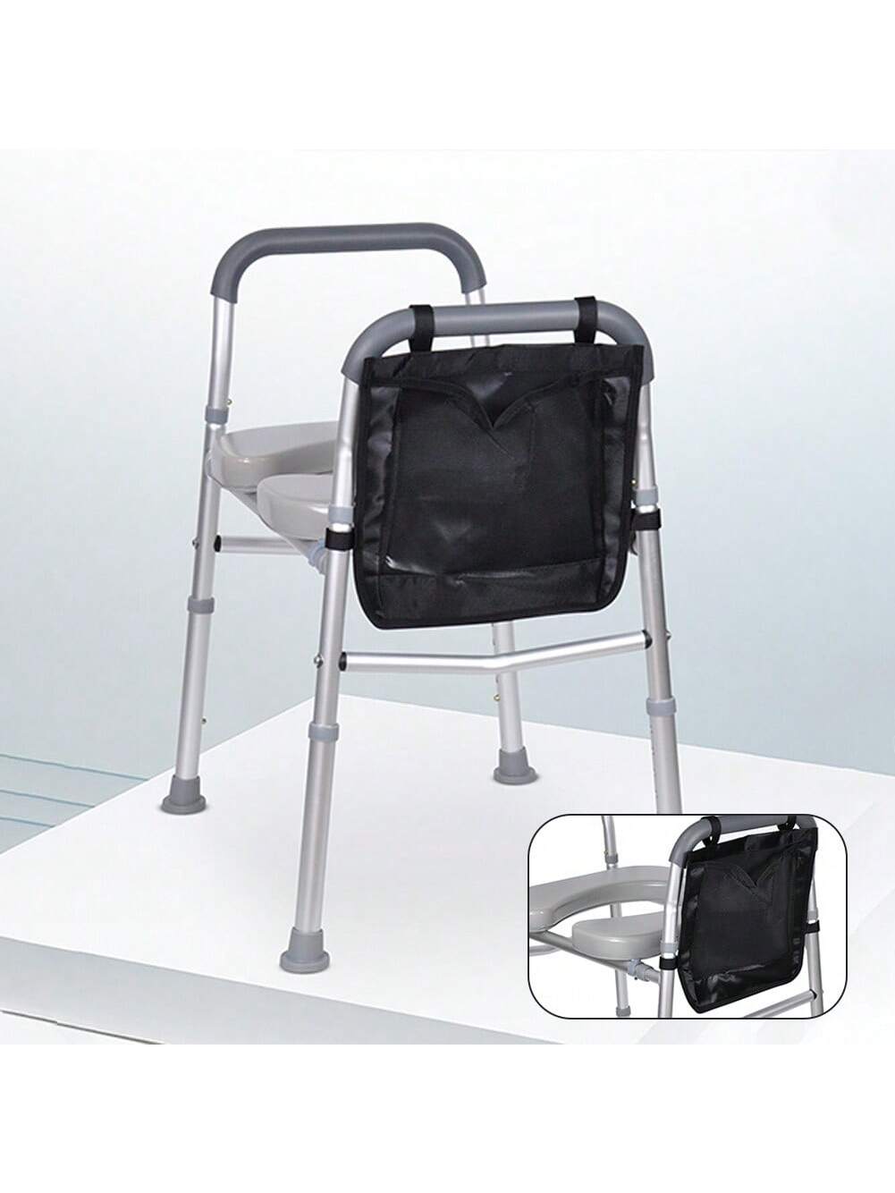 Left. Jojoka - Raised Toilet Seat w/ Handles,Adjustable Width & Height,300lb Heavy Duty Riser,Side Pocket,Armrests for Seniors Elderly - 300lb.