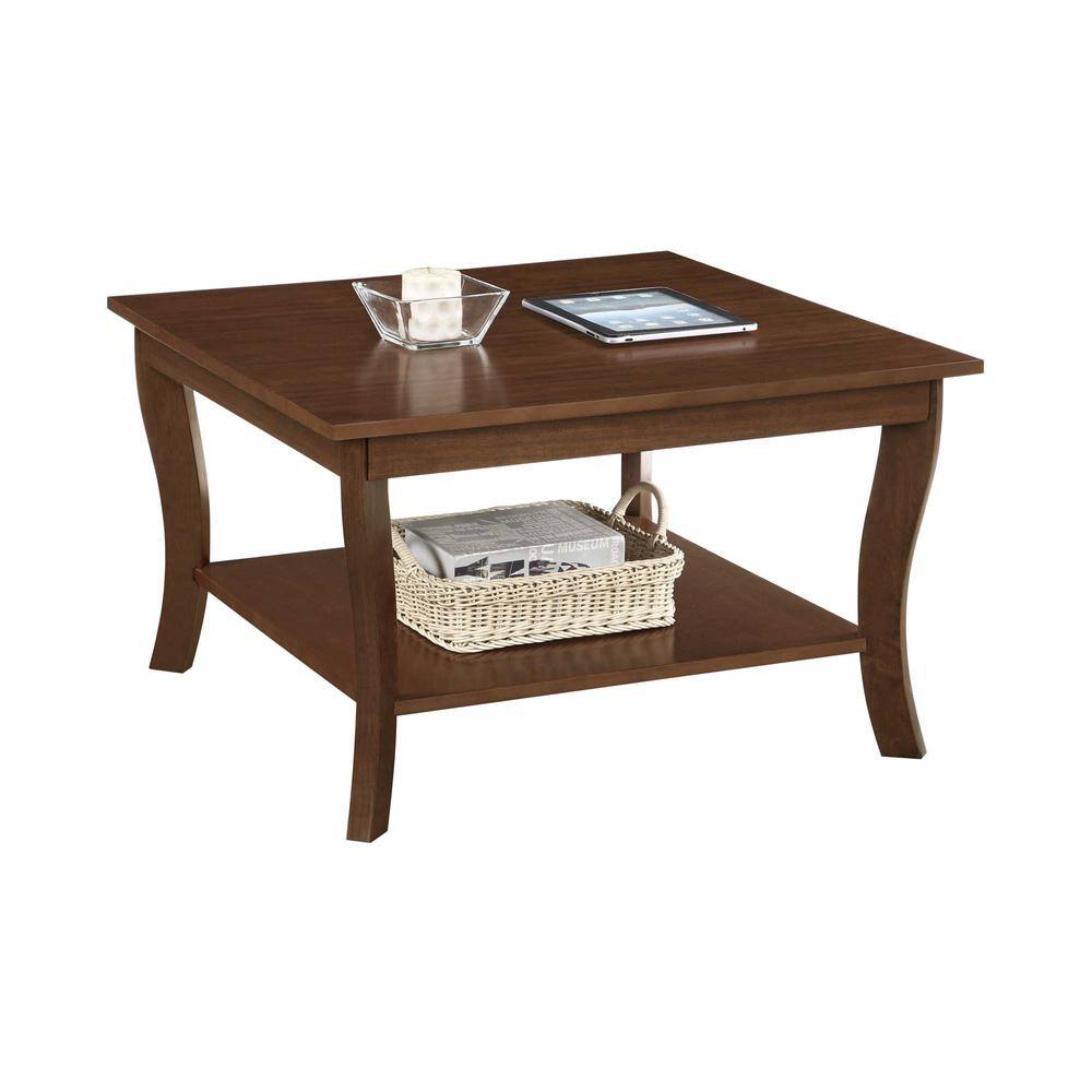 Front. Convenience Concepts - American Heritage Square Coffee Table, Espresso - Espresso.