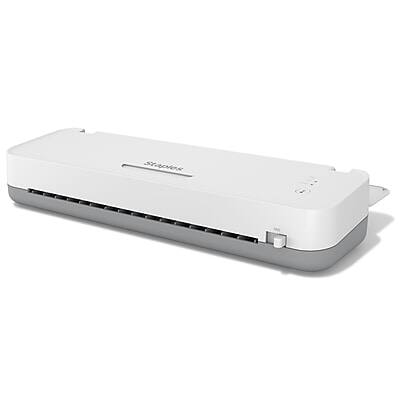 Front. Staples - Staples® Thermal & Cold Laminator, 12.9" Width, White/Gray (OL312S) - White.